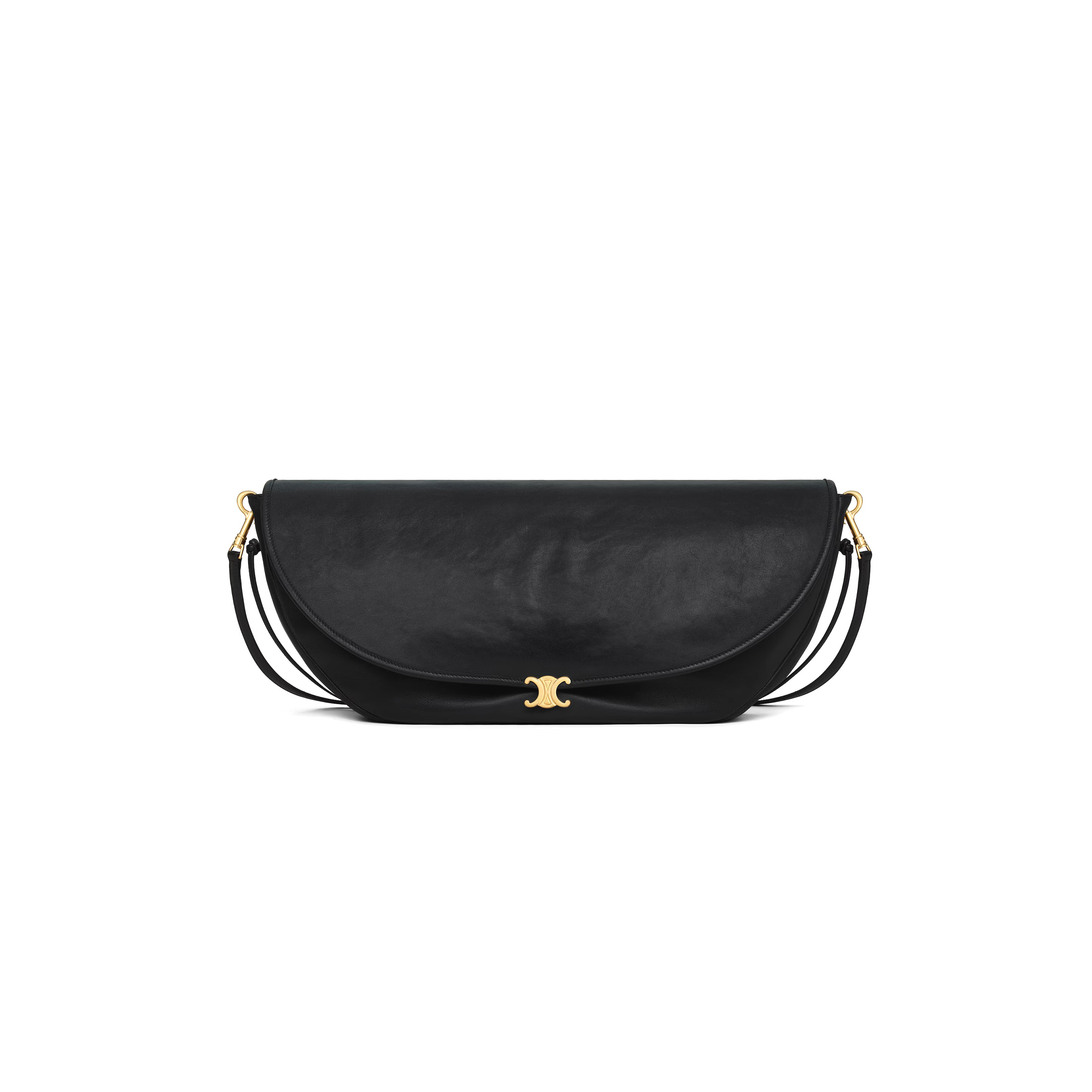 CELINE HALFMOON SOFT TRIOMPHE BAG IN SUPPLE SHINY LAMBSKIN 124142T88.38NO (46*19*10cm) CELINE HALFMOON SOFT TRIOMPHE BAG IN SUPPLE SHINY LAMBSKIN 124142T88.38NO (46*19*10cm)